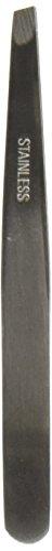 SE 2" Mini TWEEZERS SLANTED Solid/Classic design - Color STAINLESS STEEL