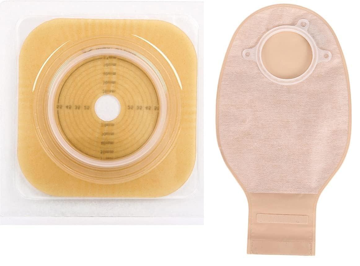 Bao Health Bao Health, 70 mm Skin Barrier Flange and Two piece open Pouch with filter & Velcro closure for Colostomy and Ileostomy (3017001+2207008F) (Set of 2)