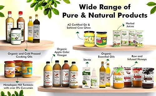 Farm Naturelle Farm Naturelle - 2 Ltr Organic Extra Virgin Cold Pressed Coconut Oil | 100% Pure Organic & Edible Cooking Oil | For Cooking, Help Skin & Hair Health, Oil Pulling (Pet Bottle)