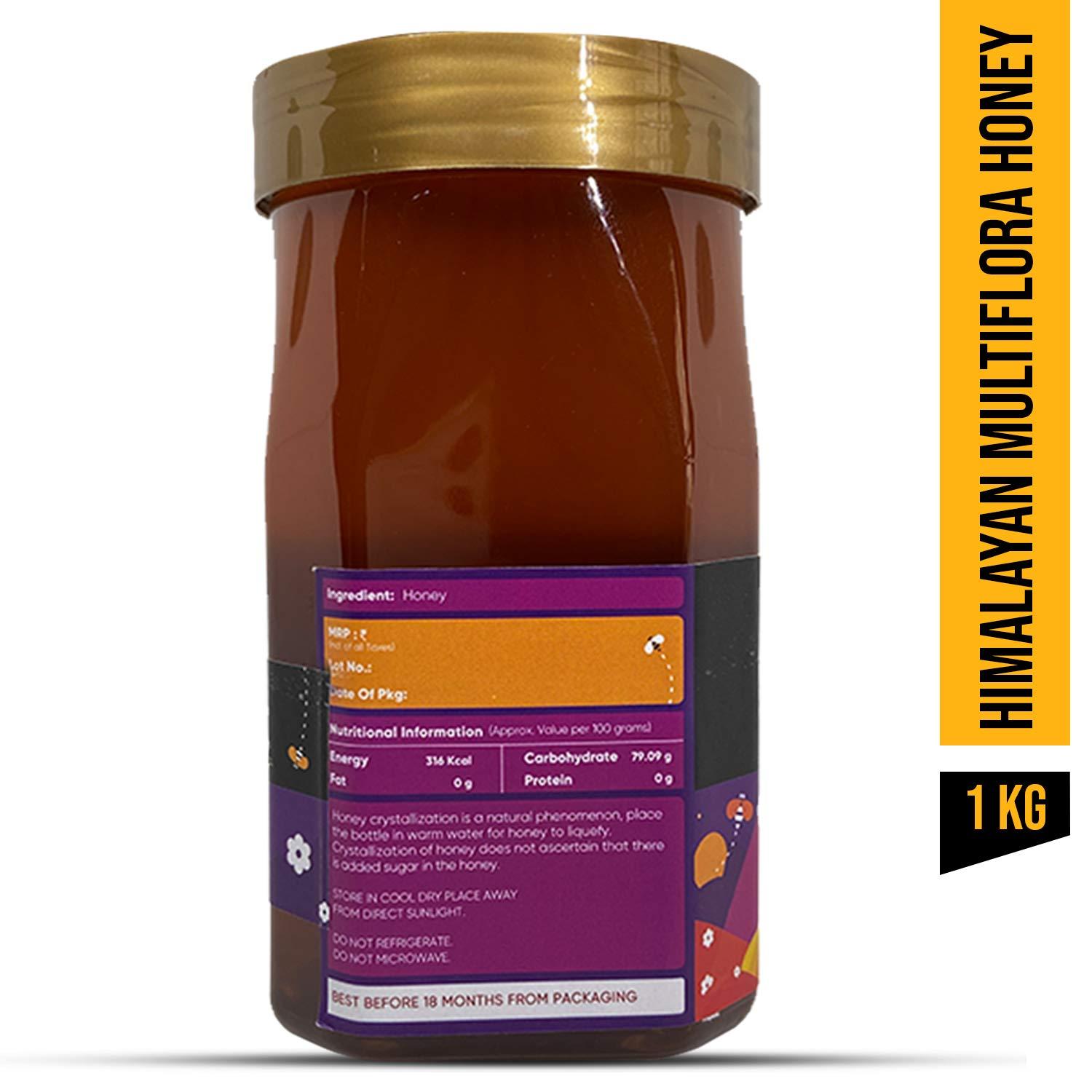 NECTWORKS NectWorks Himalayan MultiFlora Honey, 100% Natural Pure Honey, 1Kg