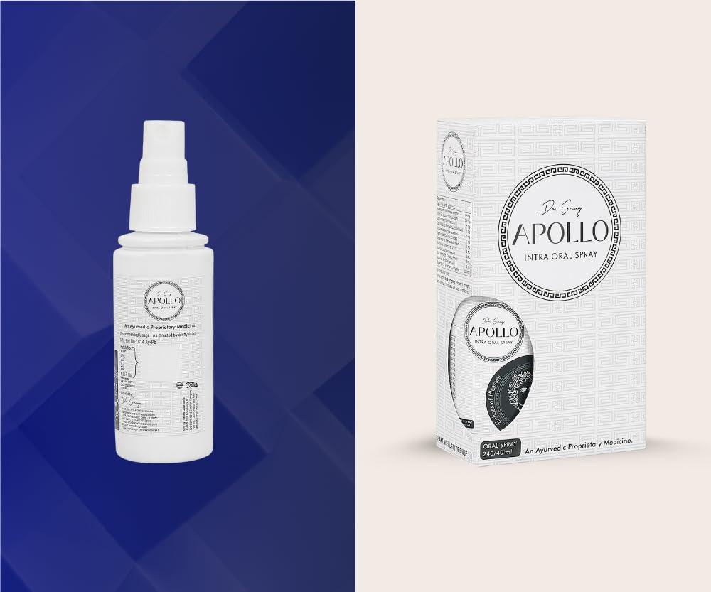 Dr. Snug Dr. Snug Apollo Intra Oral Spray for Men - Ayurvedic Energy & Stamina Support with Ashwagandha, Shilajit and Safed Musli- Pack of 1-40ml