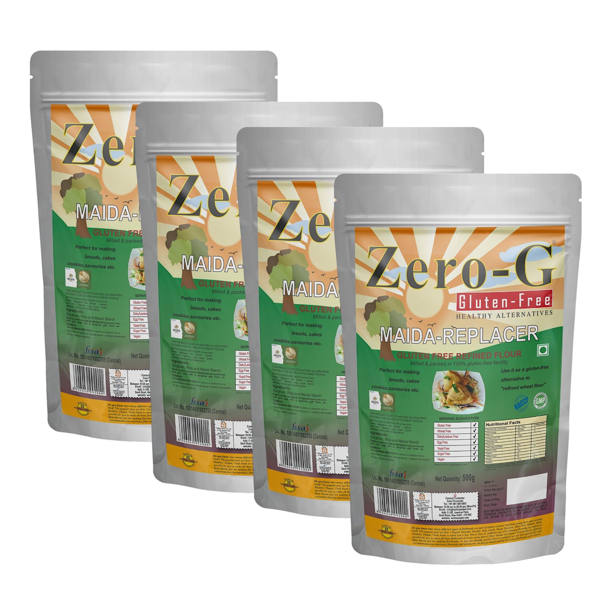 ZERO - G ZERO-G Lite Maida (2KG) - Gluten-Free & Allergen-Free Maida-Replacer | Maida Substitute | Refined Flour/Atta Substitute | Fibre Rich & No Preservatives Added