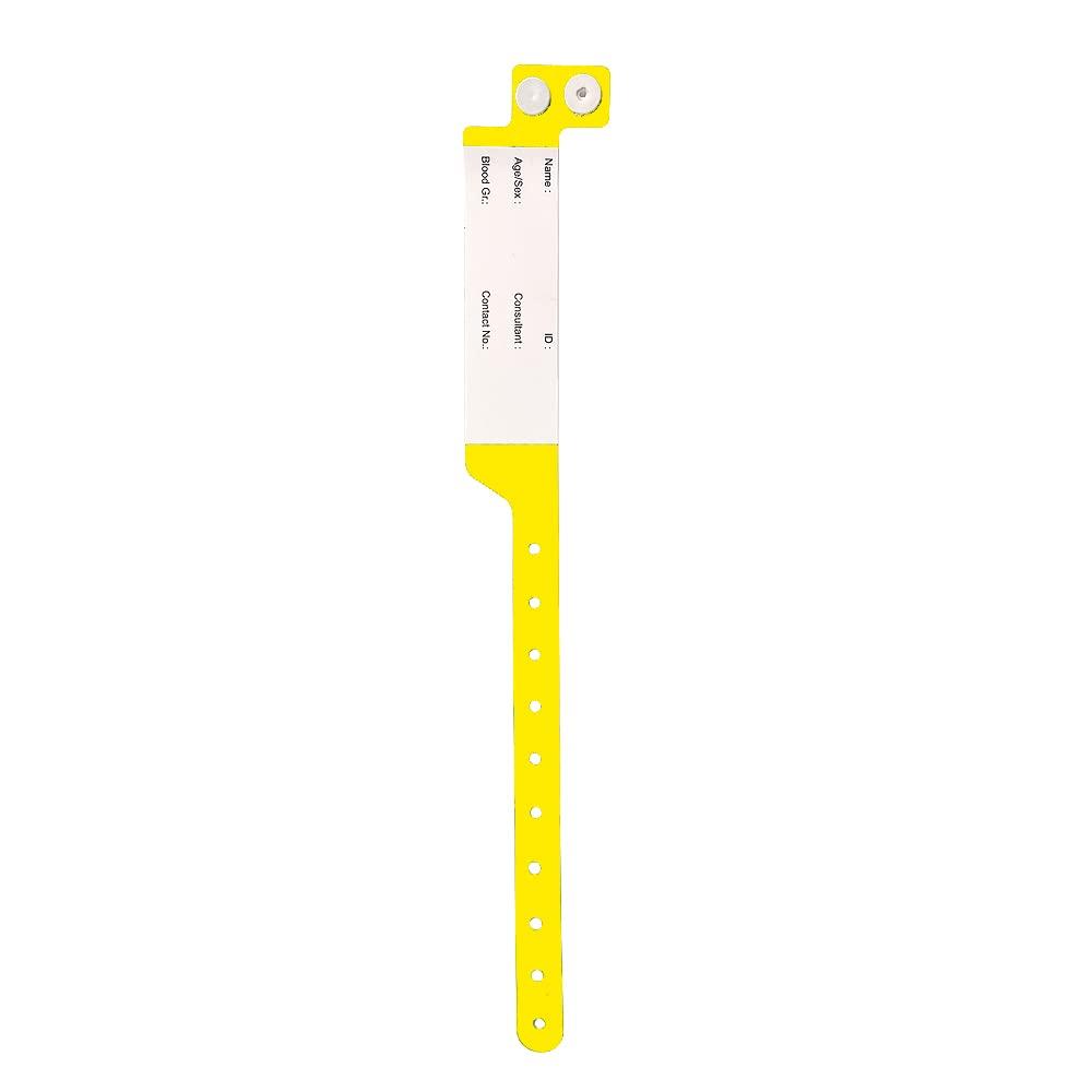 Cambia ID Band for Hospital, Patient Identification Band Adult (Yellow) Pack of 100 Pcs.