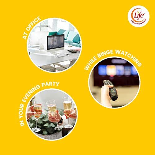 Life Life SOYA Chips Garlic Gobbles 100g Each Healthy Snacks and Namkeen Pack of 6