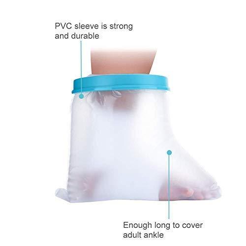 FDTY Waterproof Cast Cover Foot, Cast Protector Adult Ankle for Shower Bath, Keep Leg Cast Bandage Dry, Watertight Cast Bag Shower Boot for Wound Foot Orthopedic Boot