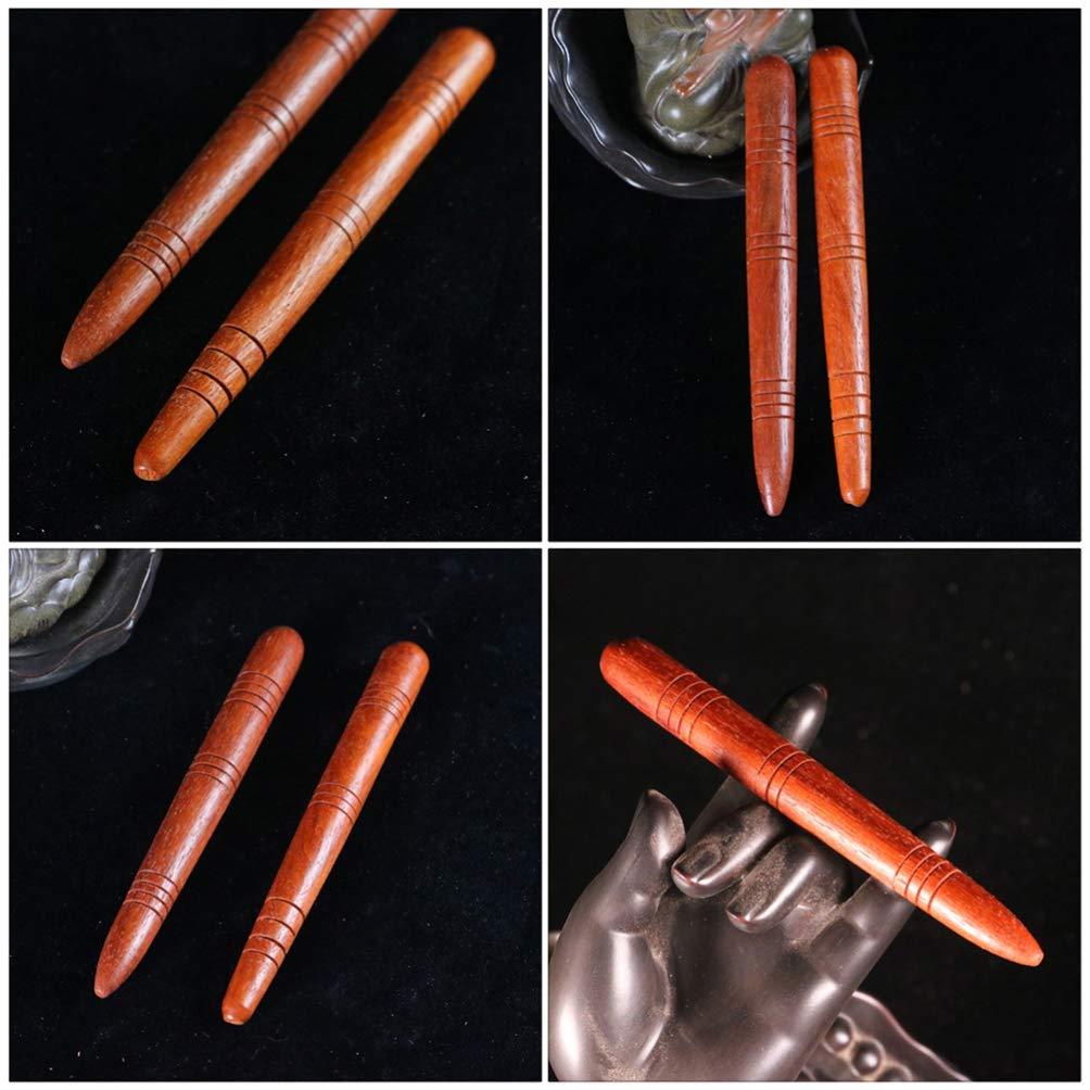 HEALLILY HEALLILY 4Pcs Traditional Thai Massage Stick Manual Acupressure Pens Foot Hand Massage Wooden Stick Reflexology Rods for Trigger Point Relief Pain Therapy Tools