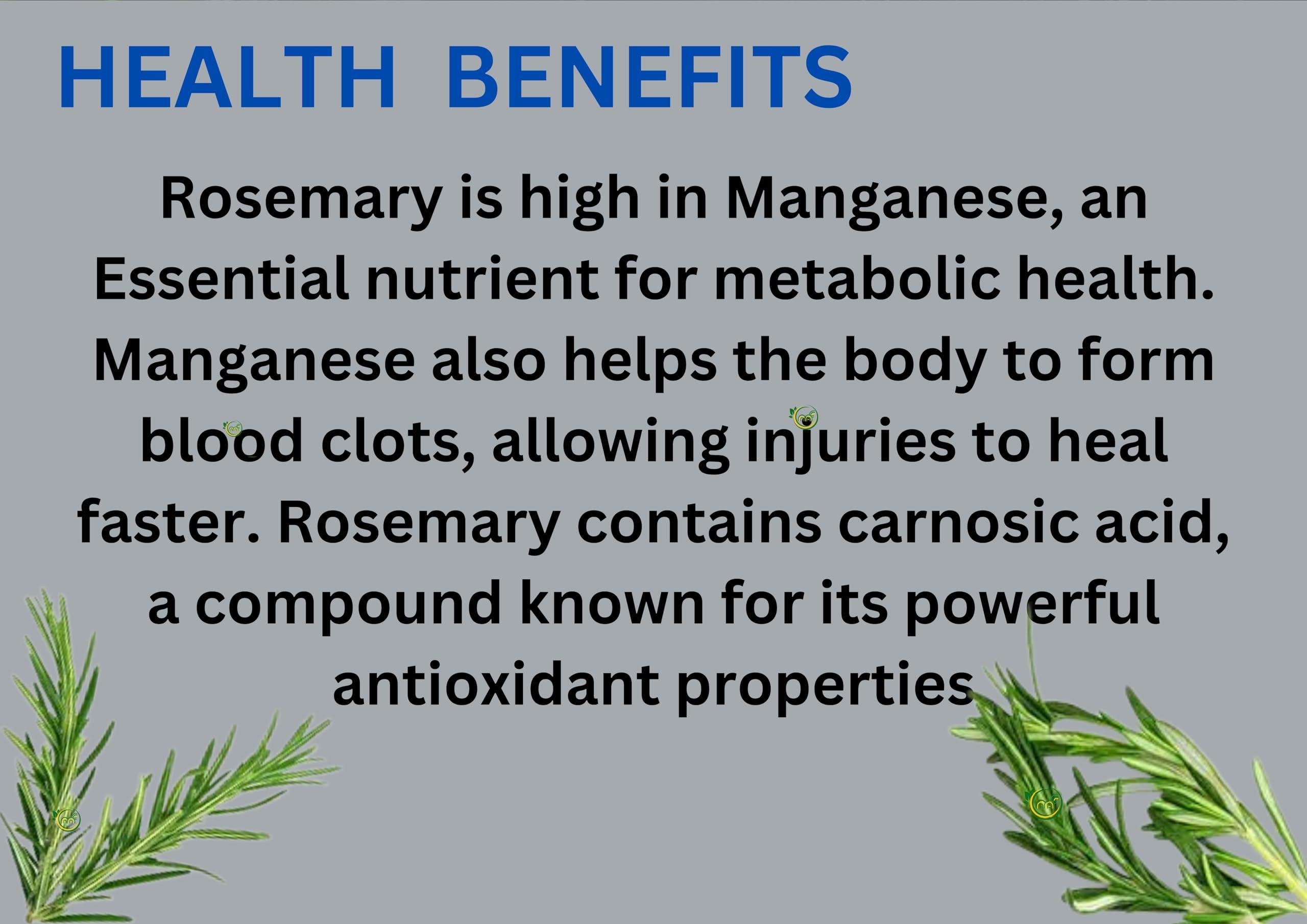 MAF MAF Rosemary Dried Leaves 200 Grams + Free Hair Applicator,Imported Premium Grade Rosemary For Hair Growth,Dry Herb Rosemary Dried Leaf For Seasoning,Herbal Tea,Salads,Soups,Cooking,100% Natural