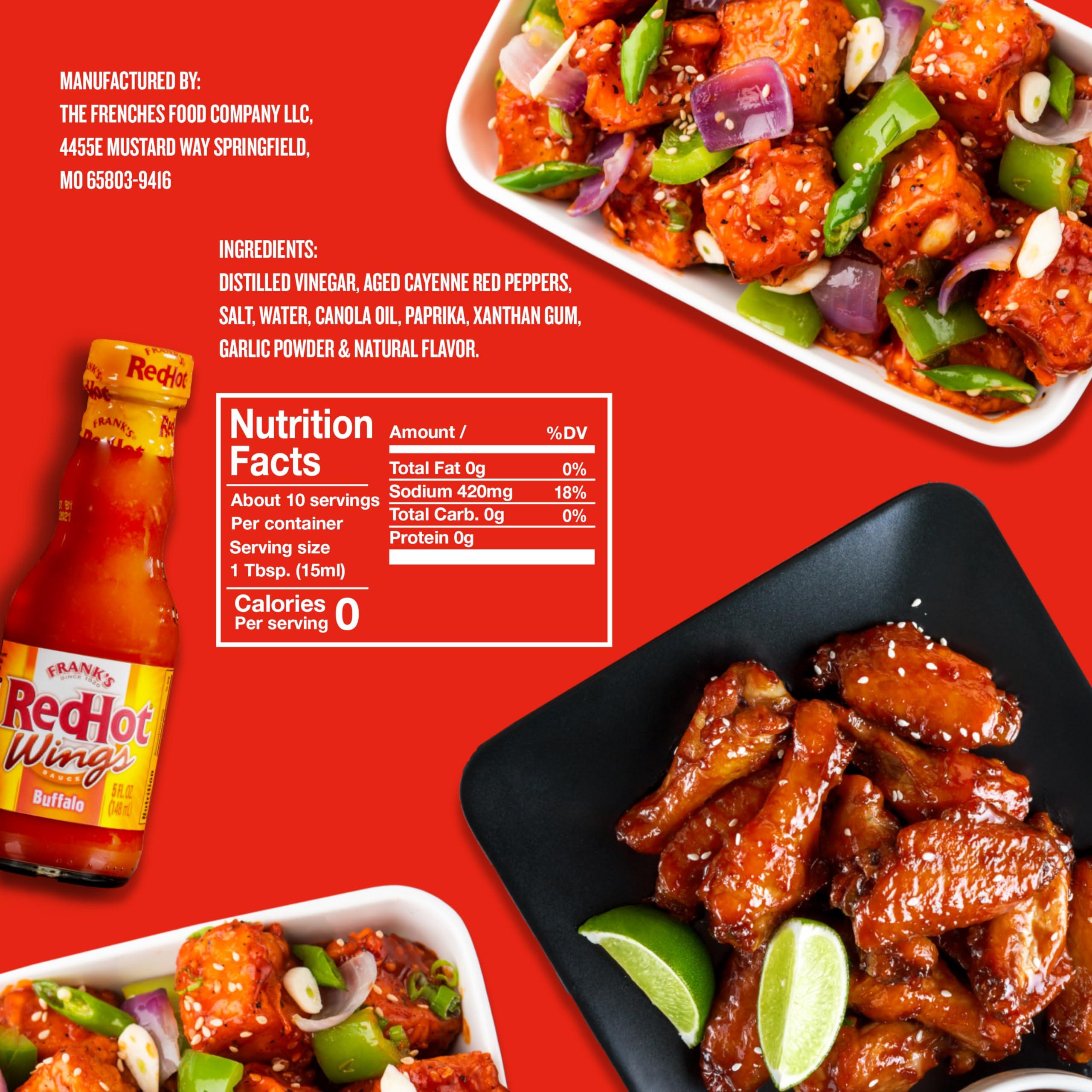 Franks Frank\'s RedHot Buffalo Wing Sauce, 5 oz / 148 ml / 148 g