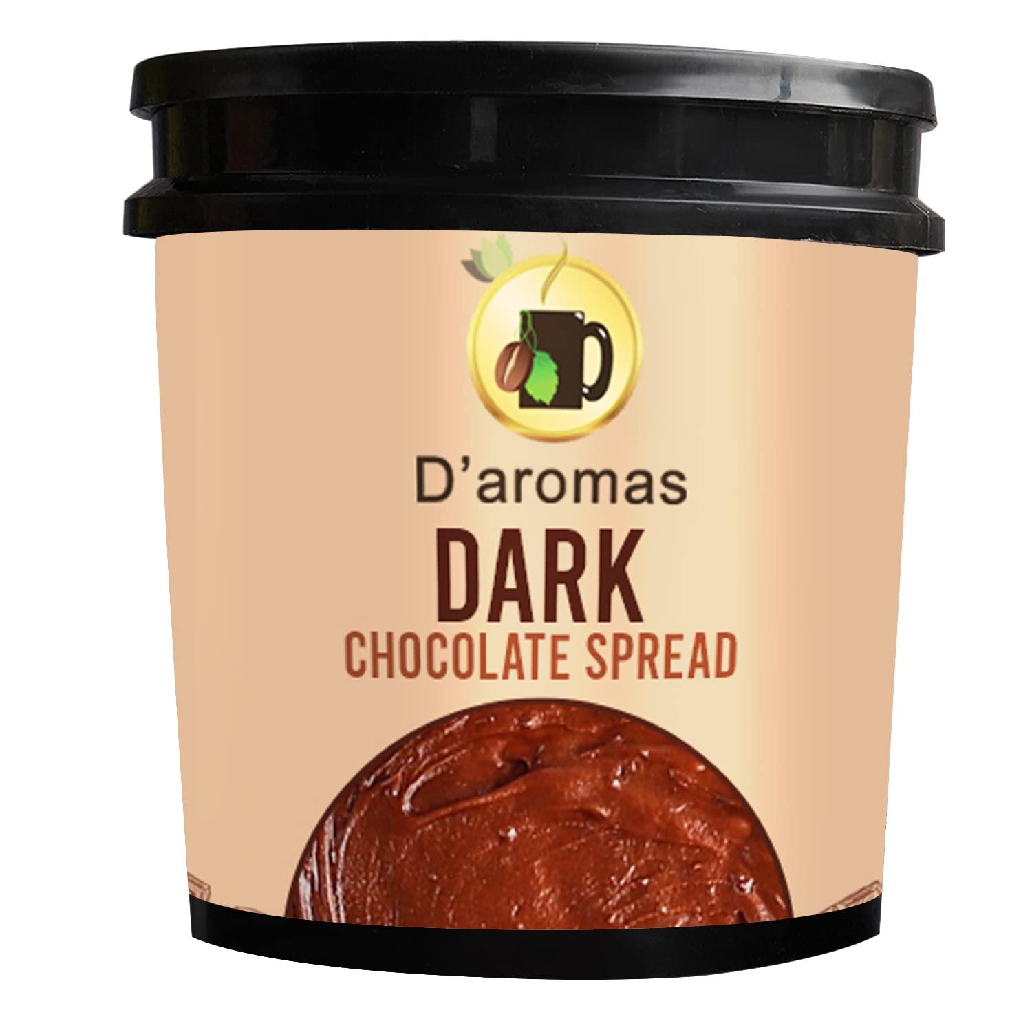 D'aromas D'aromas Dark Chocolate Spread-1kg | Best For Chocolate Dishes Bread Cakes | Chocolate Ganache