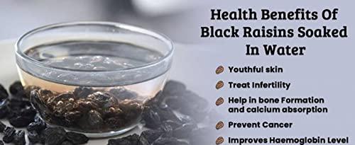 NPPV ORGANICS NPPV ORGANICS Natural Black Raisins/ Black Kishmish/Ular Thiratchai/ Black Dry Grapes 100% Pure & Organic (100 g)