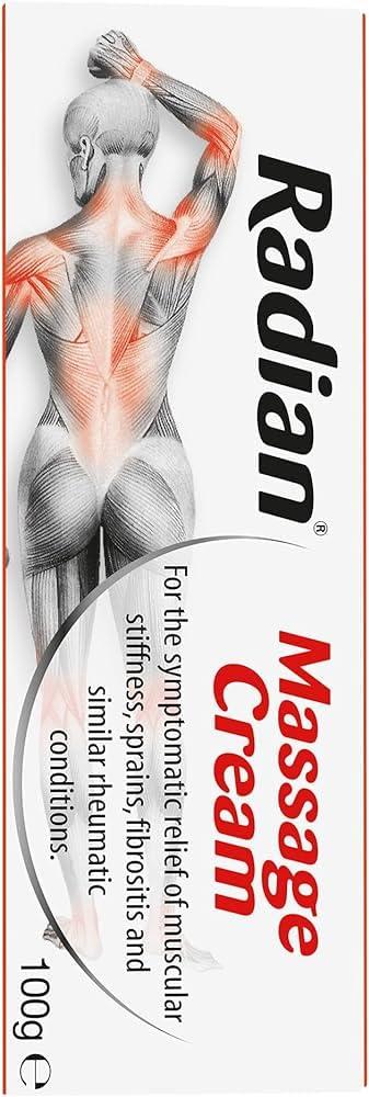 MADE IN UK RADIAN MASSAGE CREAM 100 GM PACK OF 2