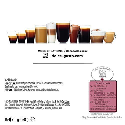 Dolce Gusto Dolce Gusto Americano Roast & Ground Coffee 16 Capsule Box, 160g