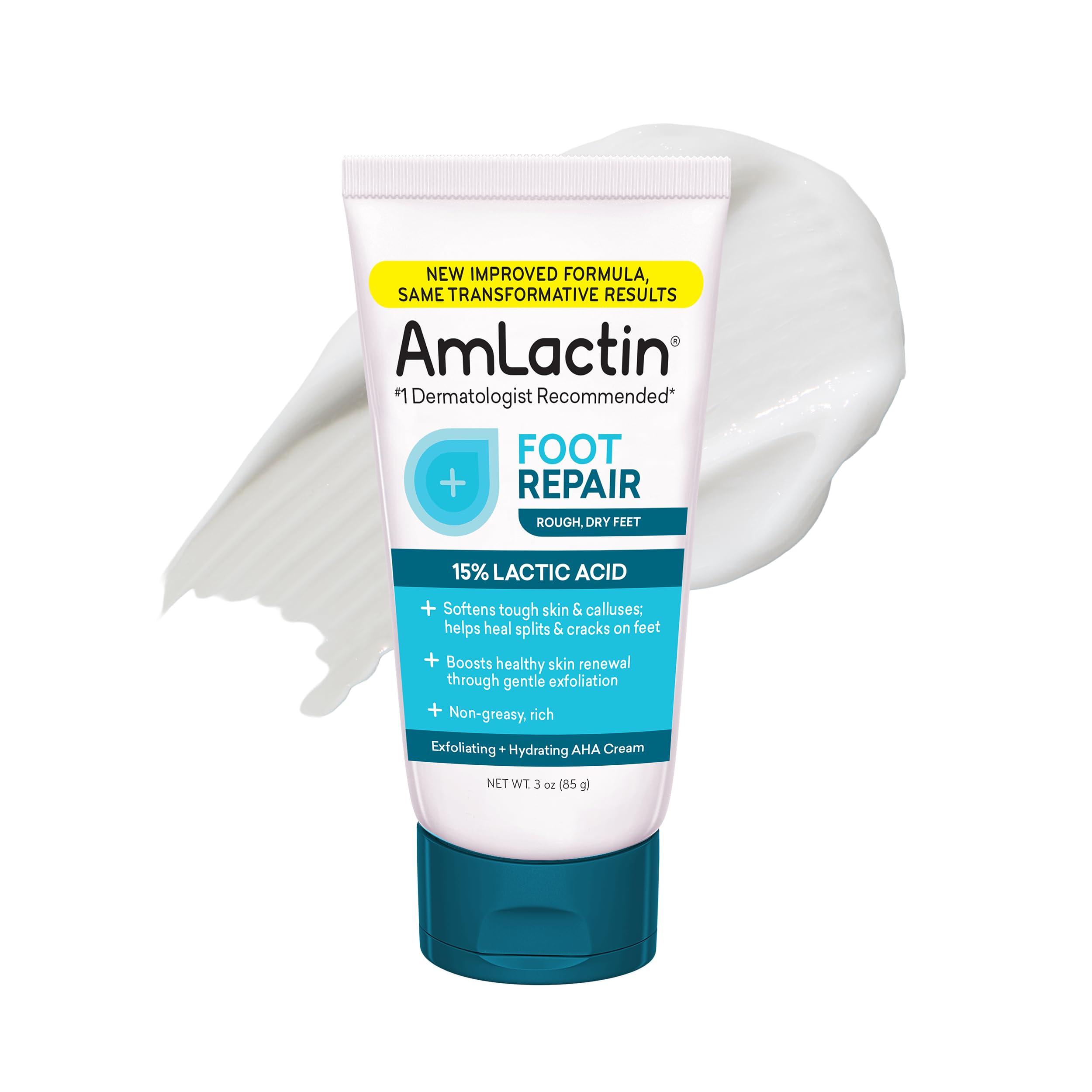 AmLactin Amlactin Foot Repair Foot Cream Therapy | Smooths Rough, Dry Feet | Powerful Alpha-Hydroxy Therapy Gently Exfoliates | Lactic Acid (Aha) | Softens Tough, Dry Skin