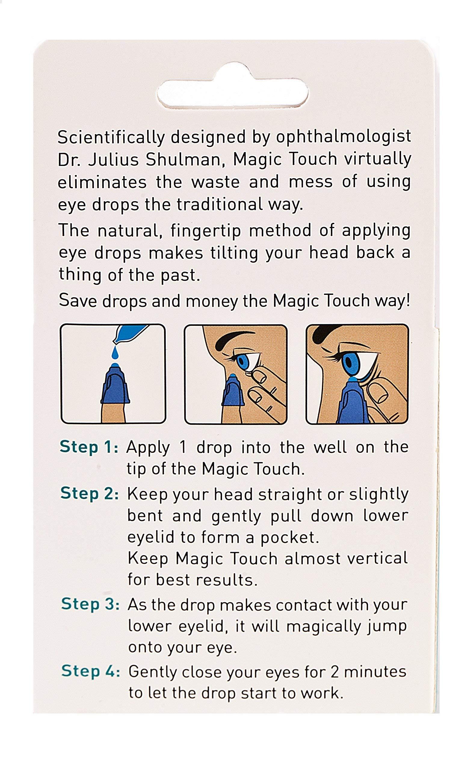 Magic Touch Eye Drop Applicator by Magic Touch- Easy to Use Eye Dropper Guide, with Free Travel Case