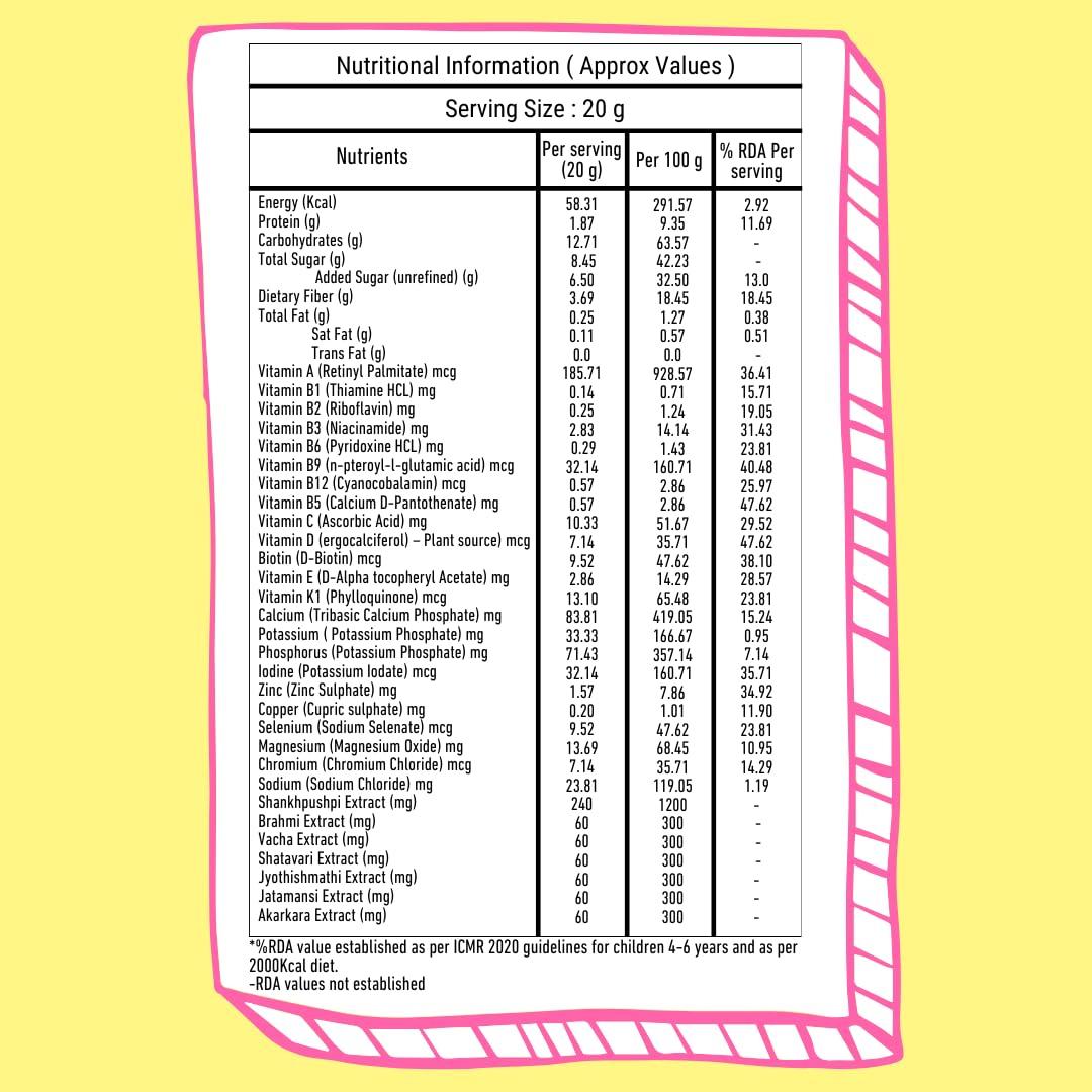 TRICK OR TREAT TRICK OR TREAT Brainify Nutrition Drink Powder | 7 Herbs | Millets + Nuts + Seeds (350G)