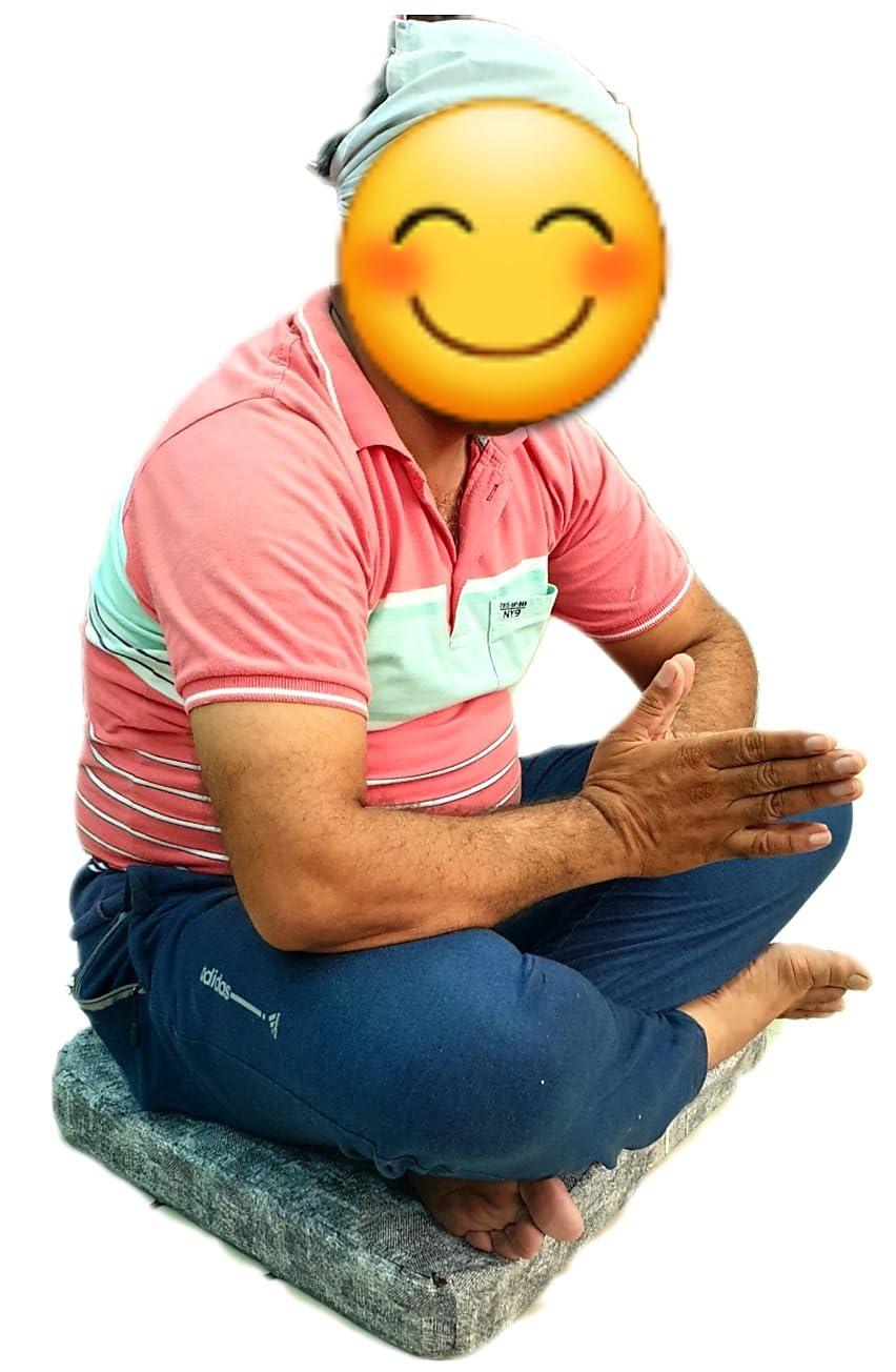 Generic Simran Meditation Floor Cushion Foldable, Relaxing and Suitable for satsang and Simran Class, Yoga, Meditation and Pooja Room.