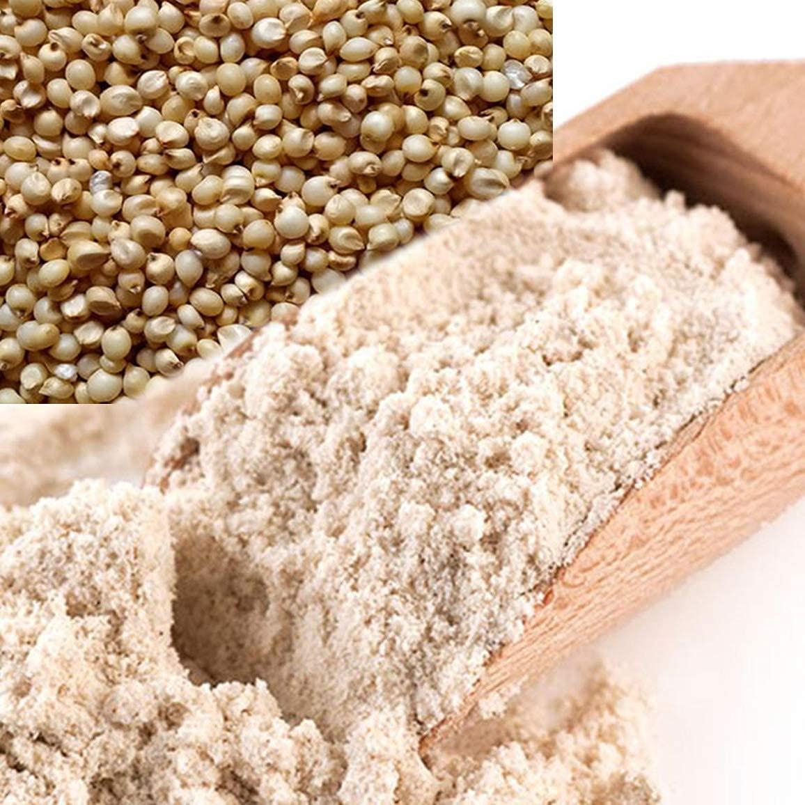 FARM AND FARMERS Farm & Farmers Organic Jowar Flour 5KG Gluten Free Sorghum Flour Jowar Atta Millet, Fresh from Farms 100% Vegan No Preservatives, No Trans Fats, Rich in Protein (5KG)
