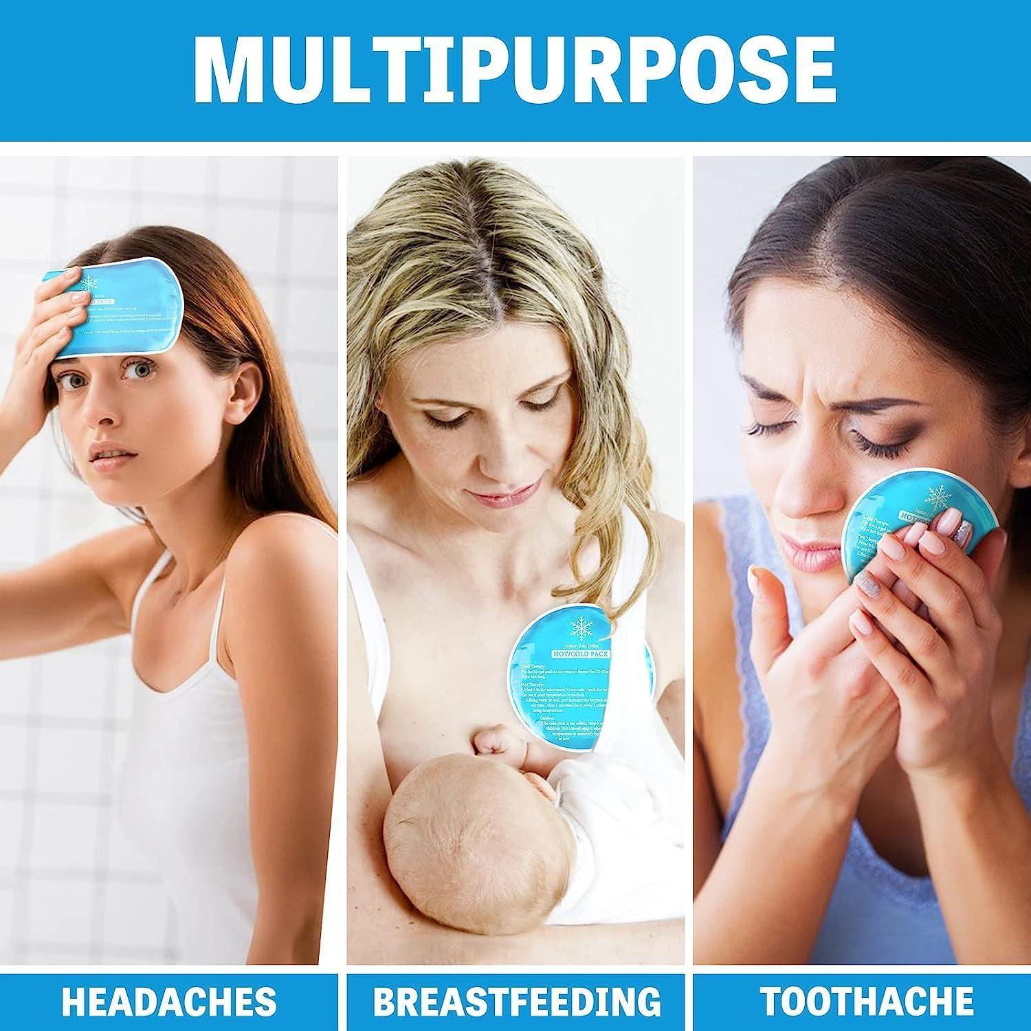 TWINZEN TWINZEN 4Pcs Reusable Pocket Hand Warmers, Click Activated Instant Heat Packs, Snap It Gel Heating Pad for Pain Relief, Sore Muscles, Stiffness, Aches & Pains