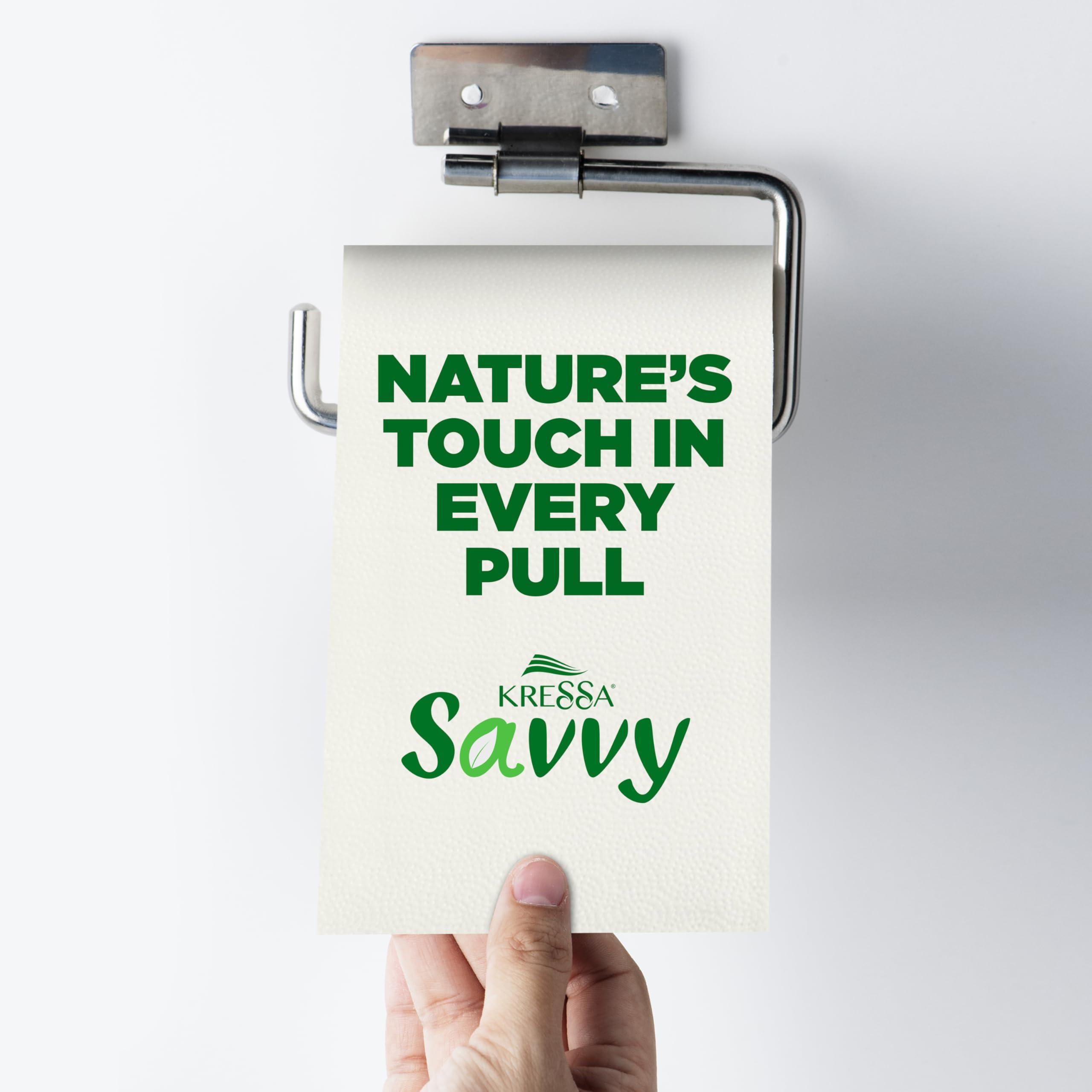 KRESSA Kressa Savvy 2 Ply Toilet paper Roll | 6 Rolls Per pack | Total 18 Rolls 3240 Pulls (Pack Of 3)