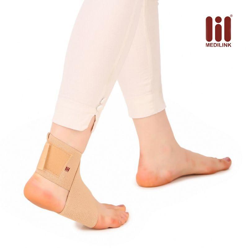Medilink Medilink Anklet Ankle Binder Brace Foot Support- ankle wrap- for sprained ankle, ankle pain, running, gym, other sports