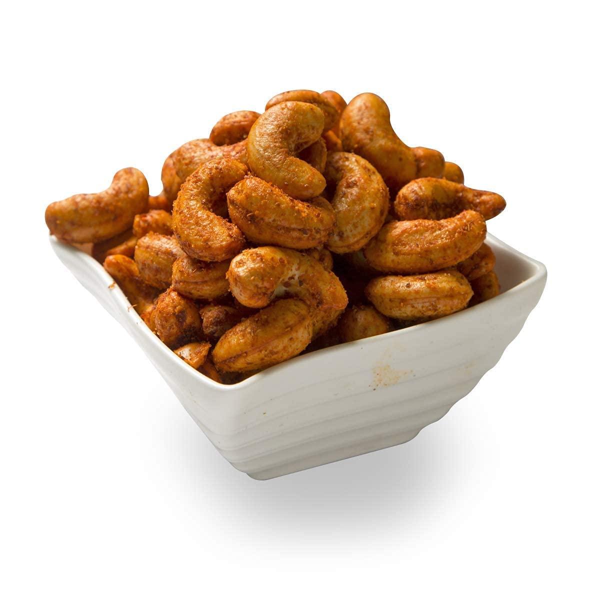 V Mart V mart Roasted Masala Cashews/Roasted Masala Kaju | Great Healthy Snacks or Gift Giving | Vegan & Keto Friendly Superfood Snack (250 Grams)