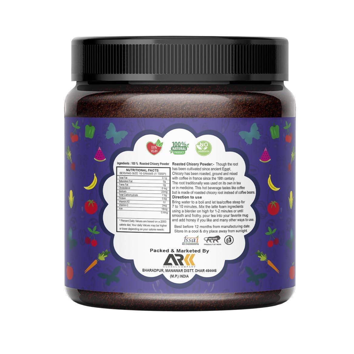 organic infinity Organic Infinity Roasted Chicory Root Powder - 500 GM X 2 = 1 KG by Organic Infinity