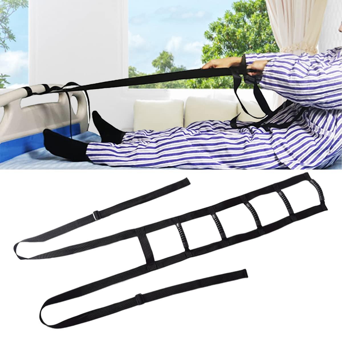 AiGyonx Bed Rail for Elder - Bed Ladder Assist - Pull Up Assist Device with Handle Strap - Rope Ladder Caddie Helper - Sitting, Sit Up Hoist for Elderly, Senior, Injury Recovery Patient, Pregnant, Handicap