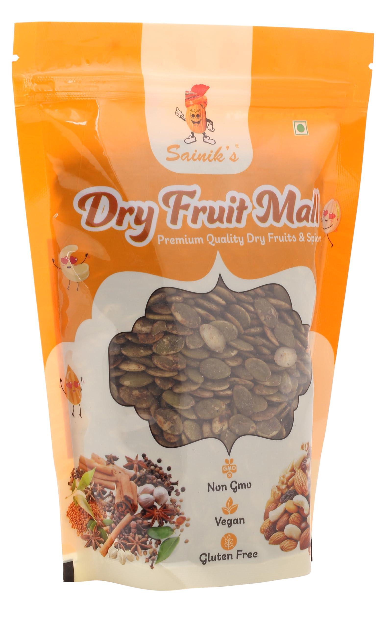 Sainik's Dry Fruit Mall Sainik's Dry Fruit Mall Roasted Salted Pumpkin Seeds / Roasted and Salted Pumpkin Seeds 500-GR