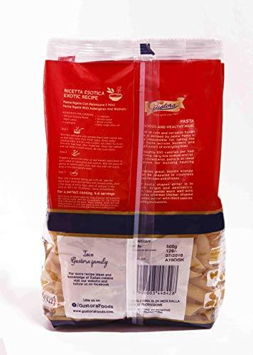 Gustora Gustora Penne Rigate Pasta, 500g I Penne Pasta Made of Durum Wheat Semolina I Vegetarian I Tasty & Healthy I No Trans-fat I Rich in Protein I Cooking Time 10 Min (500 Gram)