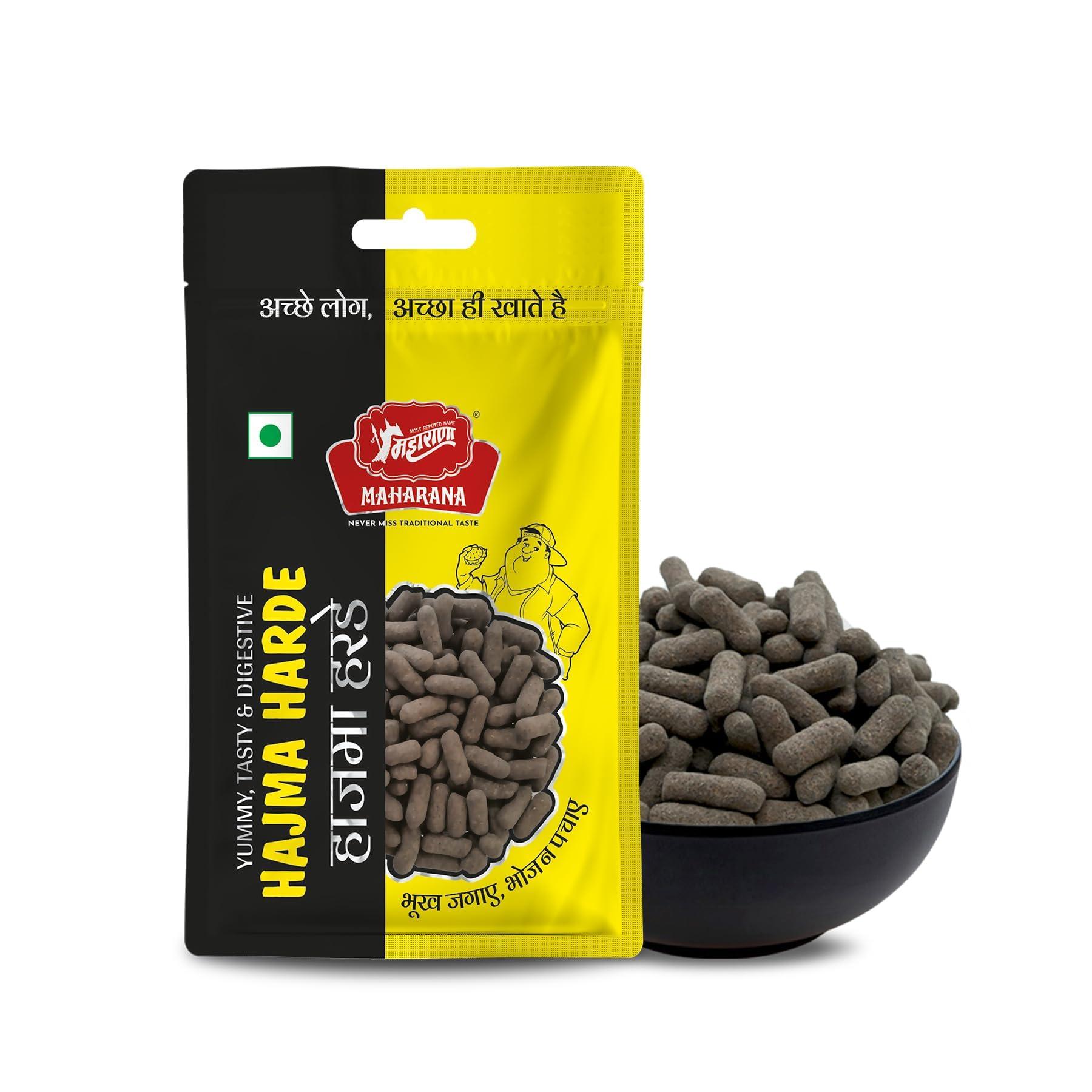 MAHARANA MAHARANA Hajma Harde - Healthy Tasty Relieve Gas Acidity Digestive Pachak Harde Goli After-Meal Snack, Harde Vati Used In Stomach Disorders And Loss Of Appetite Mouth Freshener Mukhwas Harde(25g)