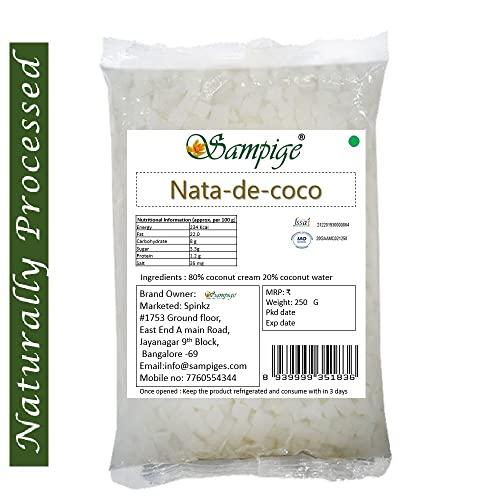 Sampige Sampige Nata de coco | Nata de coconut jelly |10 mm -500gm (Big cut)
