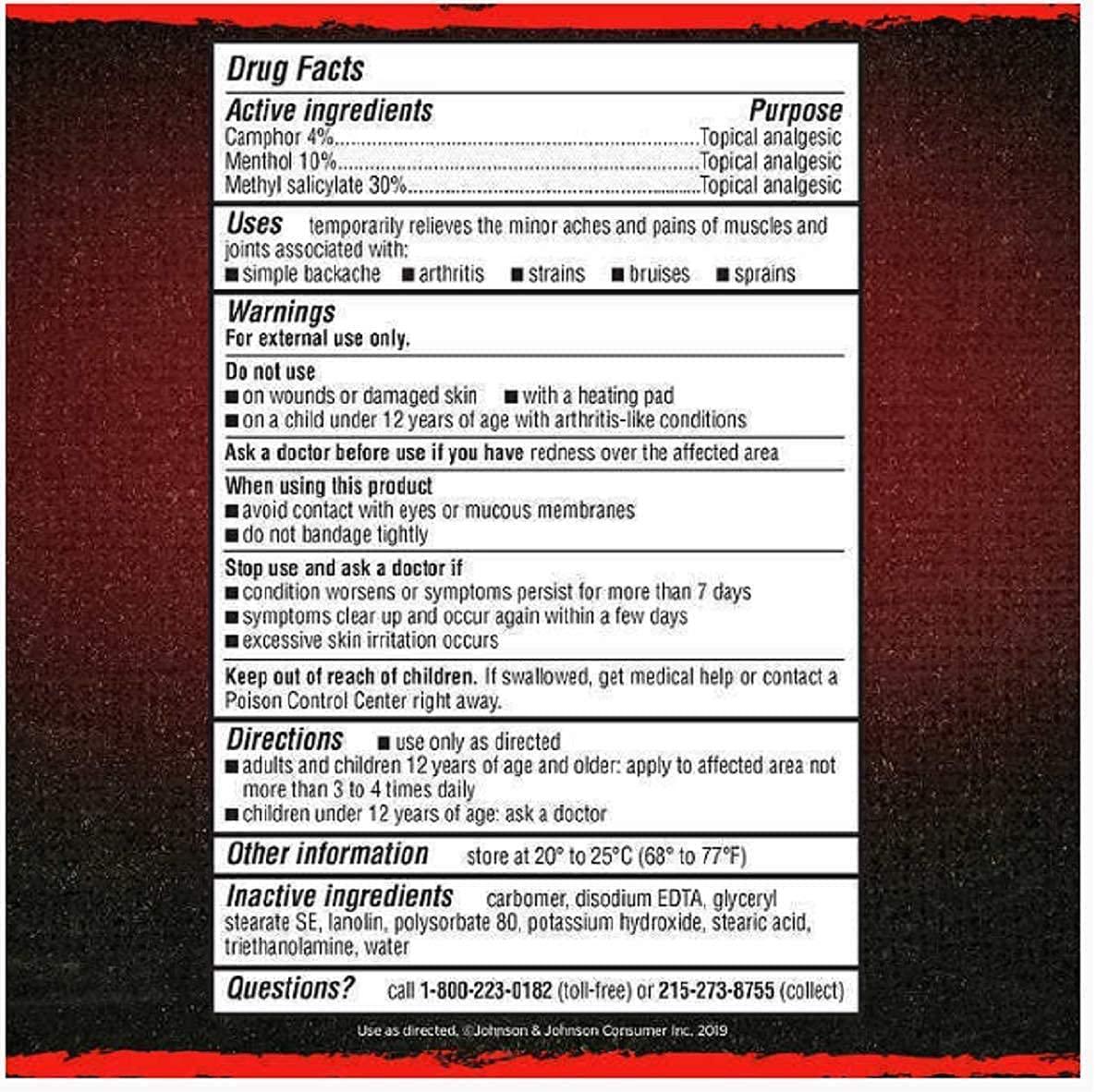 YACHT MAN B&B Bengay Ultra Strength Pain Relieving Cream Twin Pack 4 oz Tubes - Pack of 2