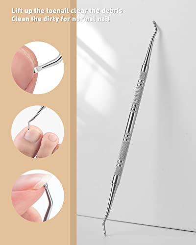 BEZOX Ingrown Toenail Lifter & File: Bezox Ingrown Toenail Lifter And File Set - Podiatrist Preferred Ingrown Toenail Treatment Tool - Surgical Grade Stainless Steel