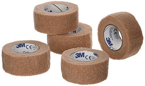 3M Littman 3M - 27119 Coban Self- Adherent Wrap, 1"x 5yds, Pack of 5 Rolls