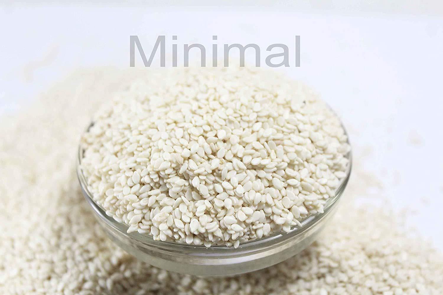 Maanki Maanki Nylon White Till/Hulled White Sesame Seed/White Sesame Seed Without Skin,250g