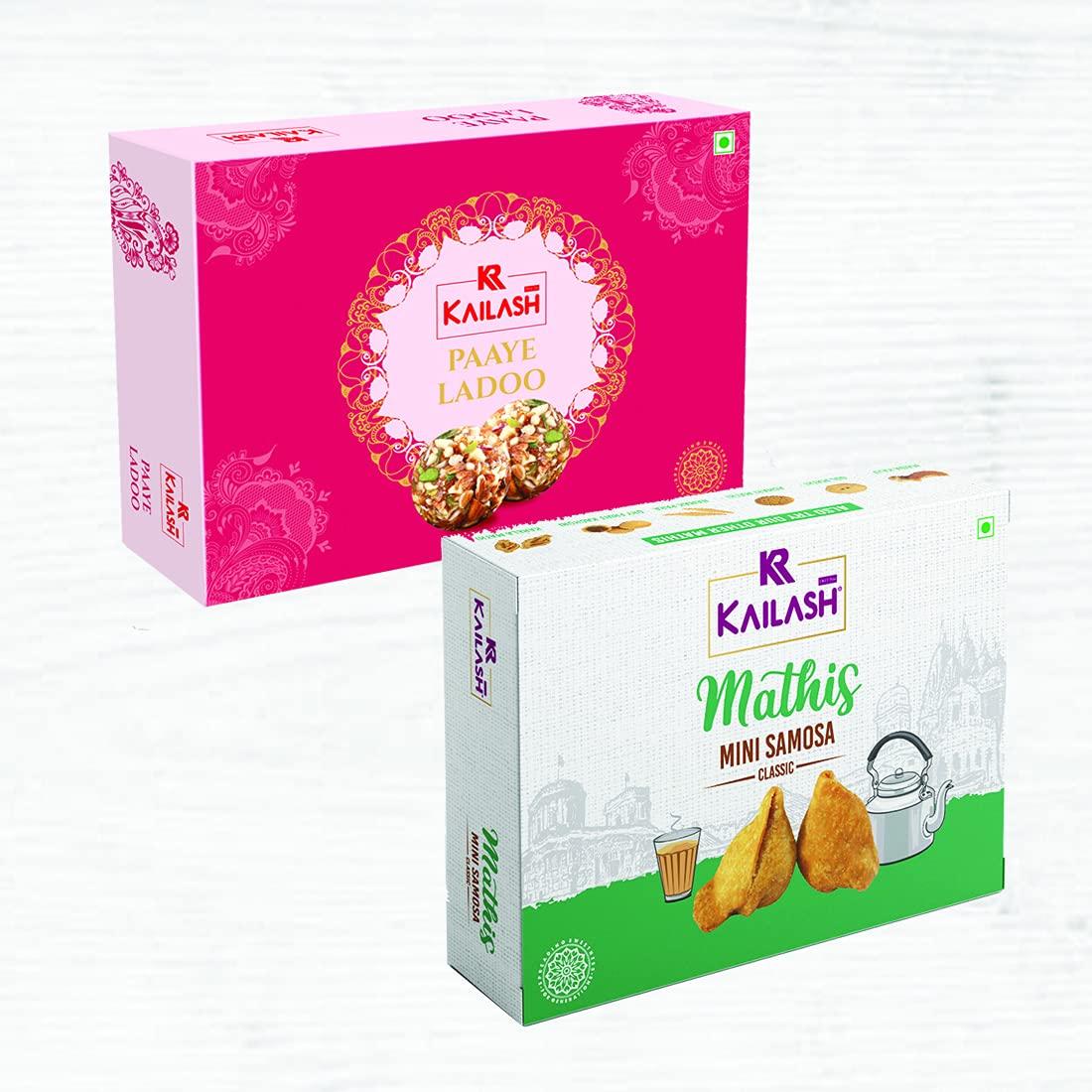 KAILASH Kailash Payee Ladoo (400 G) & Mini Samosa (500 G) Combo Pack