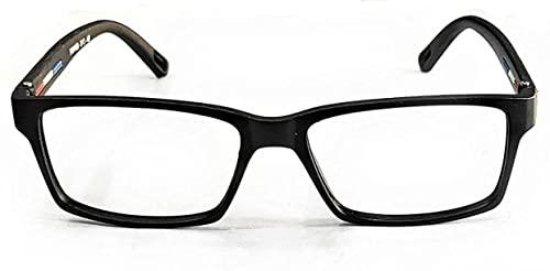 Glasswear Glasswear Bifocal Reading Glasses For Men And Women Distance Plano Reading All Powers Are Available Square Black Frame (Distance Plano/Reading +2.25, Non - Anti Glare Bifocal Glasses)
