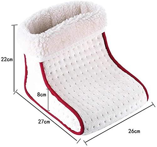 Delavala Delavala Foot Warmer Electric Feet Heater Warmer with Adjustable Temperature 5 Heat Setting and Auto Shut Off Washable Detachable Inner Fleece Lining with Handheld Controller