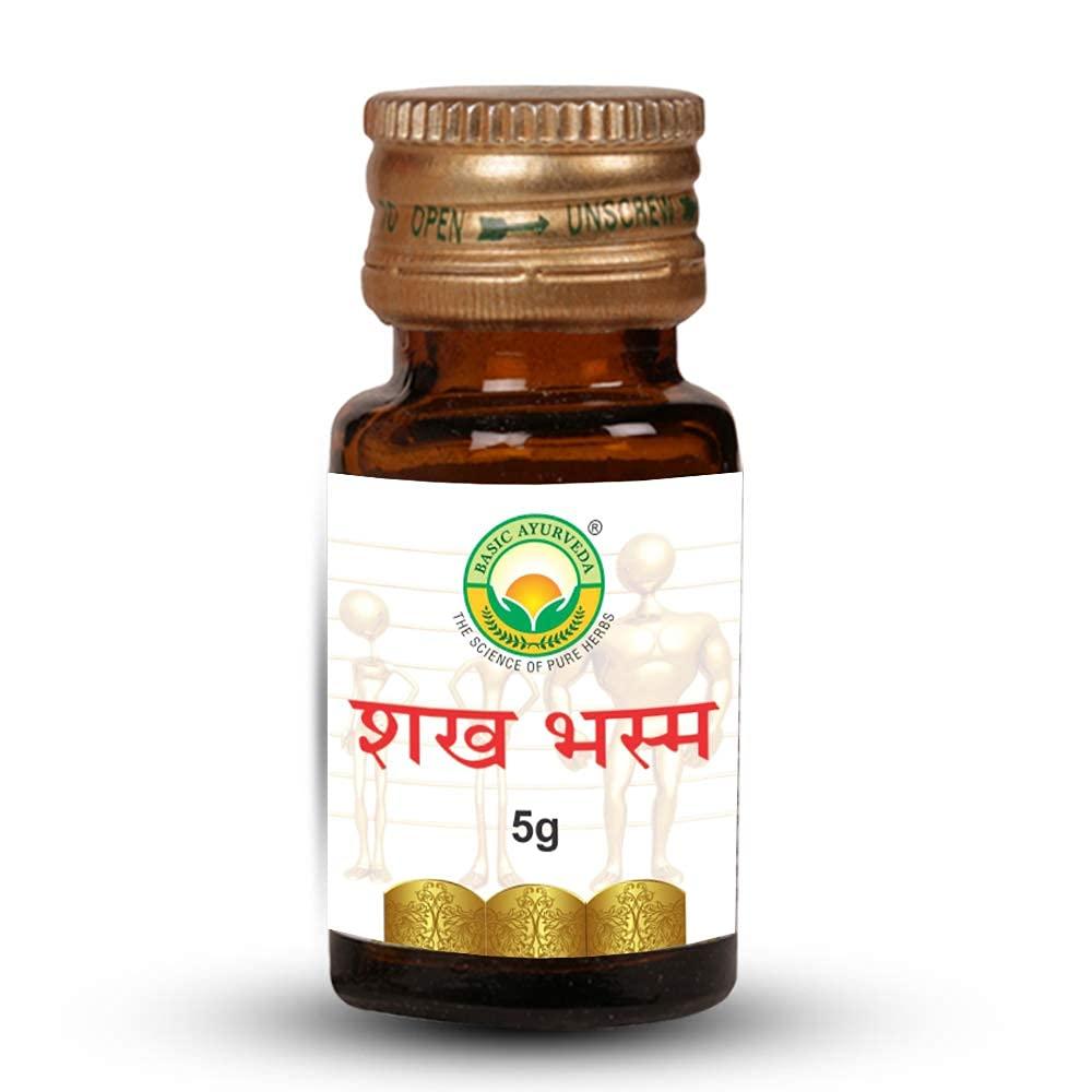 BASIC AYURVEDA BASIC AYURVEDA Shankh Bhasma 5 Grams Pack Of 5 |