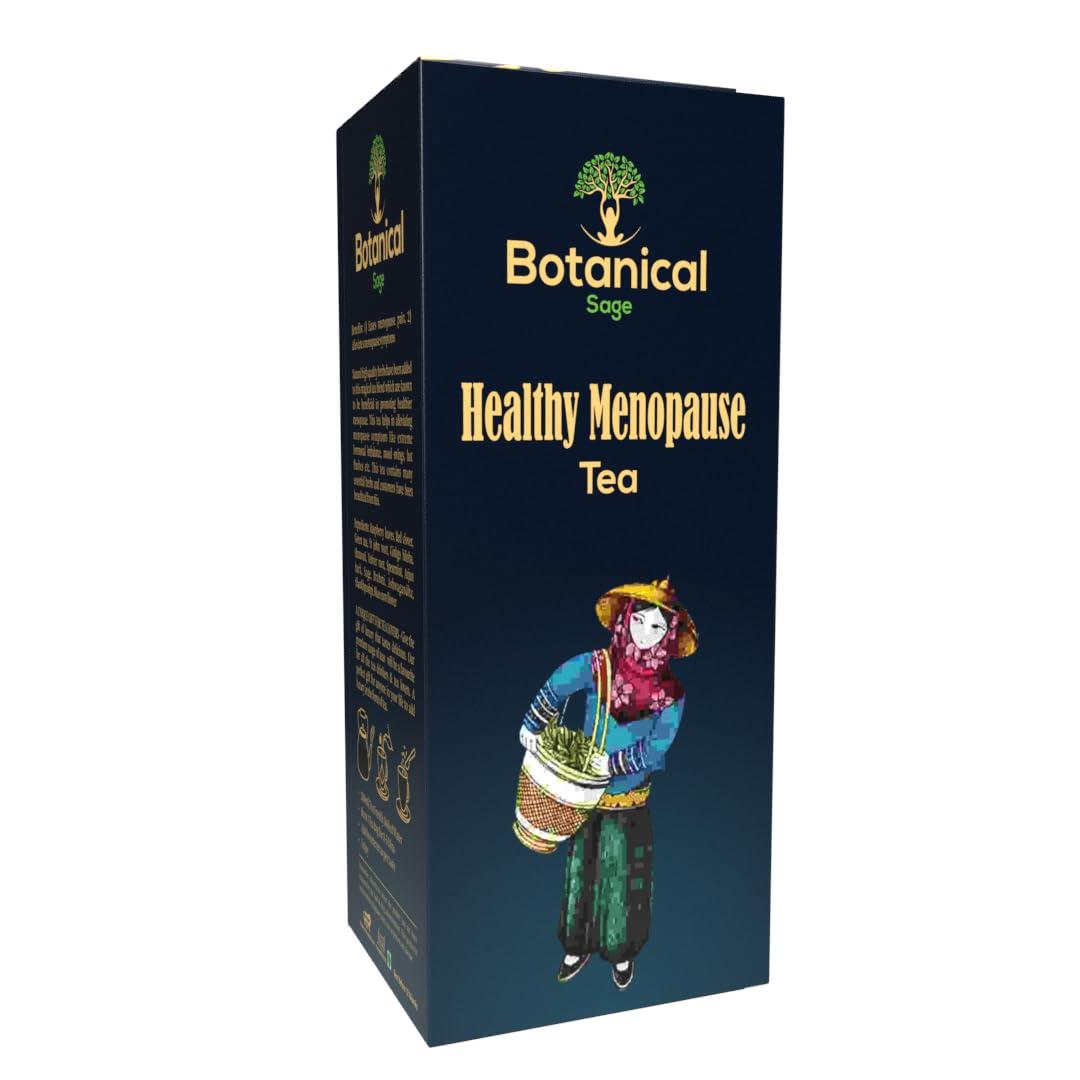 Botanical Sage Botanical Sage- Healthy Menopause Tea 40 Pyramid Teabags | 40 Days Pack | With Goodness of Sage, Raspberry, Red Clover, Shatavari etc | Helps with hot flushes & Mood swings | Selected