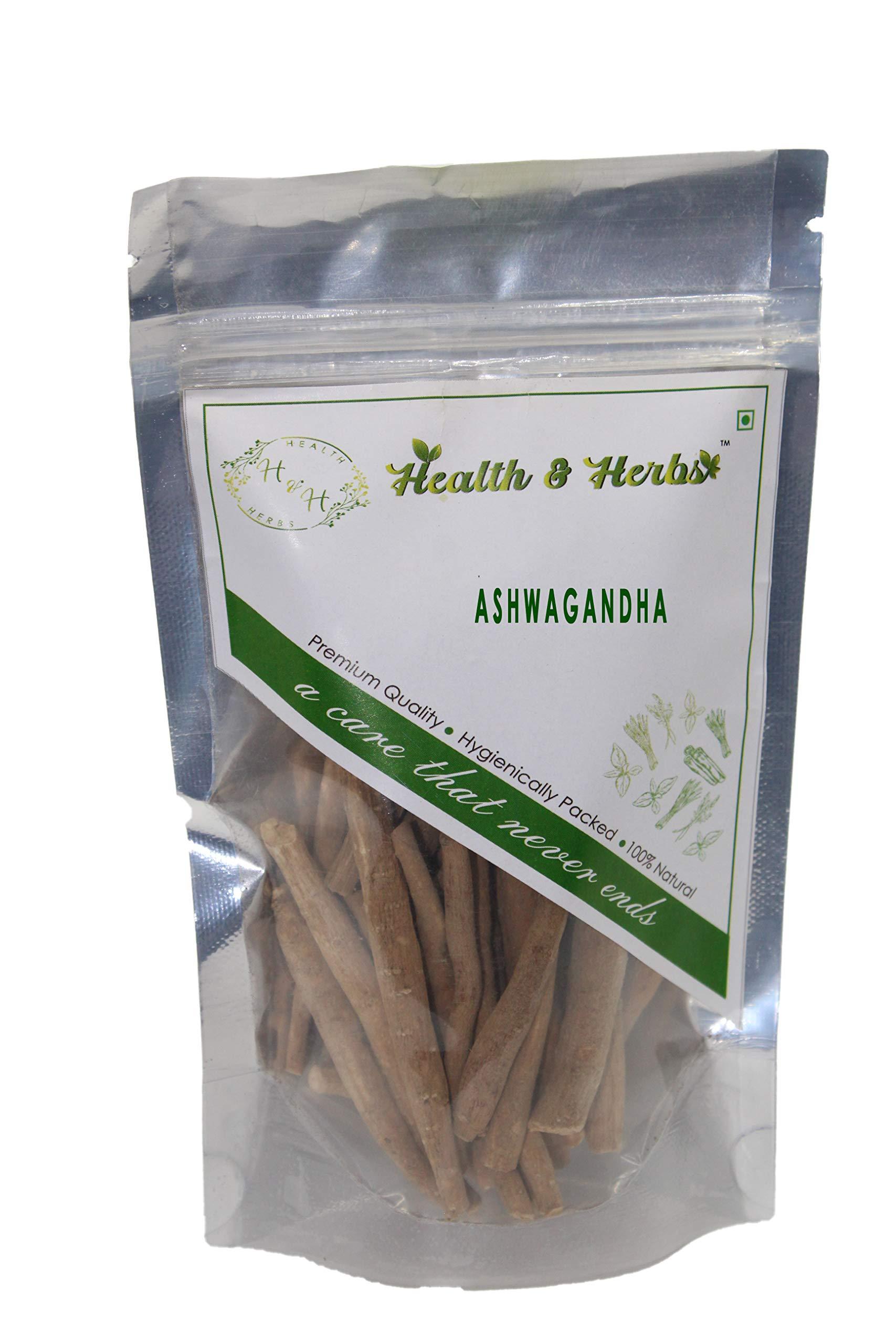 Health & Herbs HEALTH & HERBS Ashwagandha - Withania Somnifera- Asgandh- Asgandh Nagori (100g)