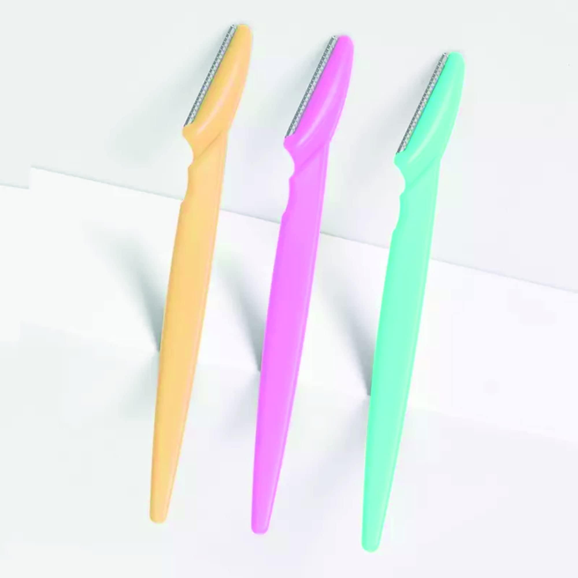 DzVR DzVR Eyebrow Razor | For Salon-Like Eyebrows | Eyebrows, Upper Lip, Targeted Corner Hair | Suitable for Sensitive Areas | No Cuts | Safe & Hygienic | (Pack of 3 Units)