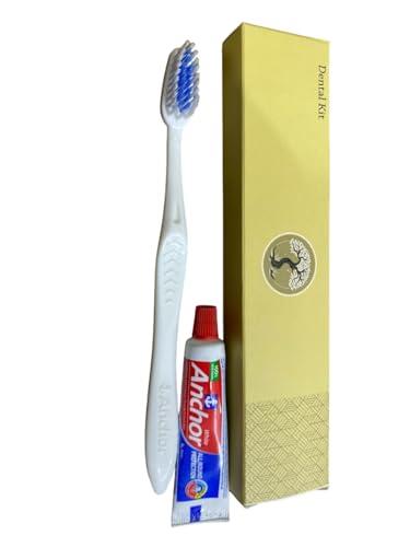 Krafty Kustomz Krafty Kustomz Dental Kit Hotel Accessories, Guest House Kit Dental Kit (1 Toothbrush & 1 Toothpaste 10g) Pack 25 (75)