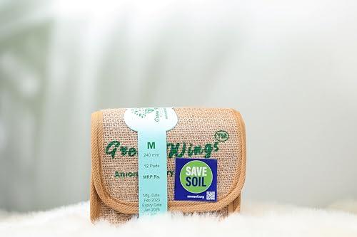 Green Wings Fly High Green Wings Sanitary Napkins Medium 12 Pads