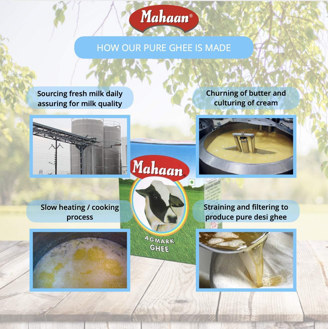 Mahaan Mahaan Pure Desi Ghee 1 Litre Pack (Agmark Certified)