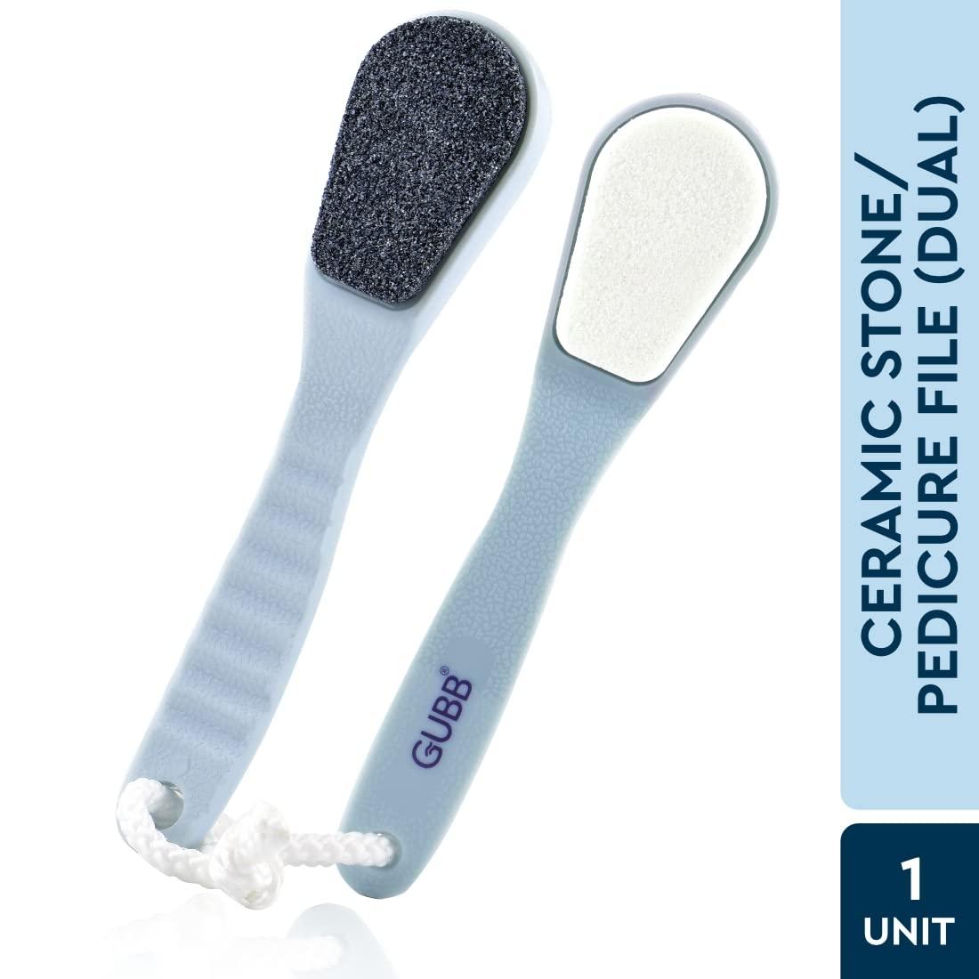 GUBB GUBB Dual Ceramic Stone Pedicure Tool Foot File- Remove Callus, Dual Side Rough & Gentle | Exfoliates the Skin for Silky & Smooth FInish