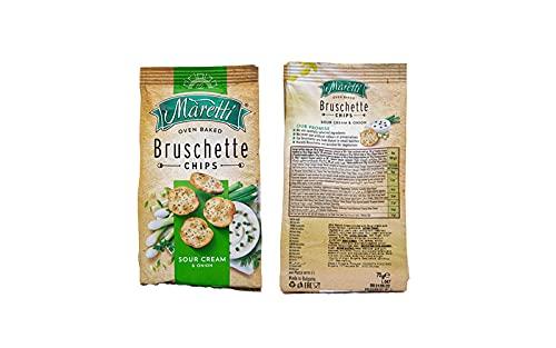 Maretti Maretti Oven Baked Bruschette Sour Cream & Onion Chips, 70 grams