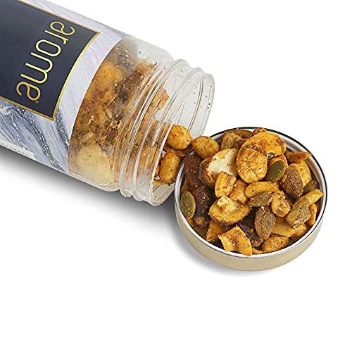 arome arome Mix Dry Fruits Bhel, 250 gm Pack | Mixed Nuts Like Almond, Cashews, Raisins, Pista with Unique Indian Spices | Healthy Snacks for Small Hunger | Assorted Dry Fruit, Berries and Nuts Mix