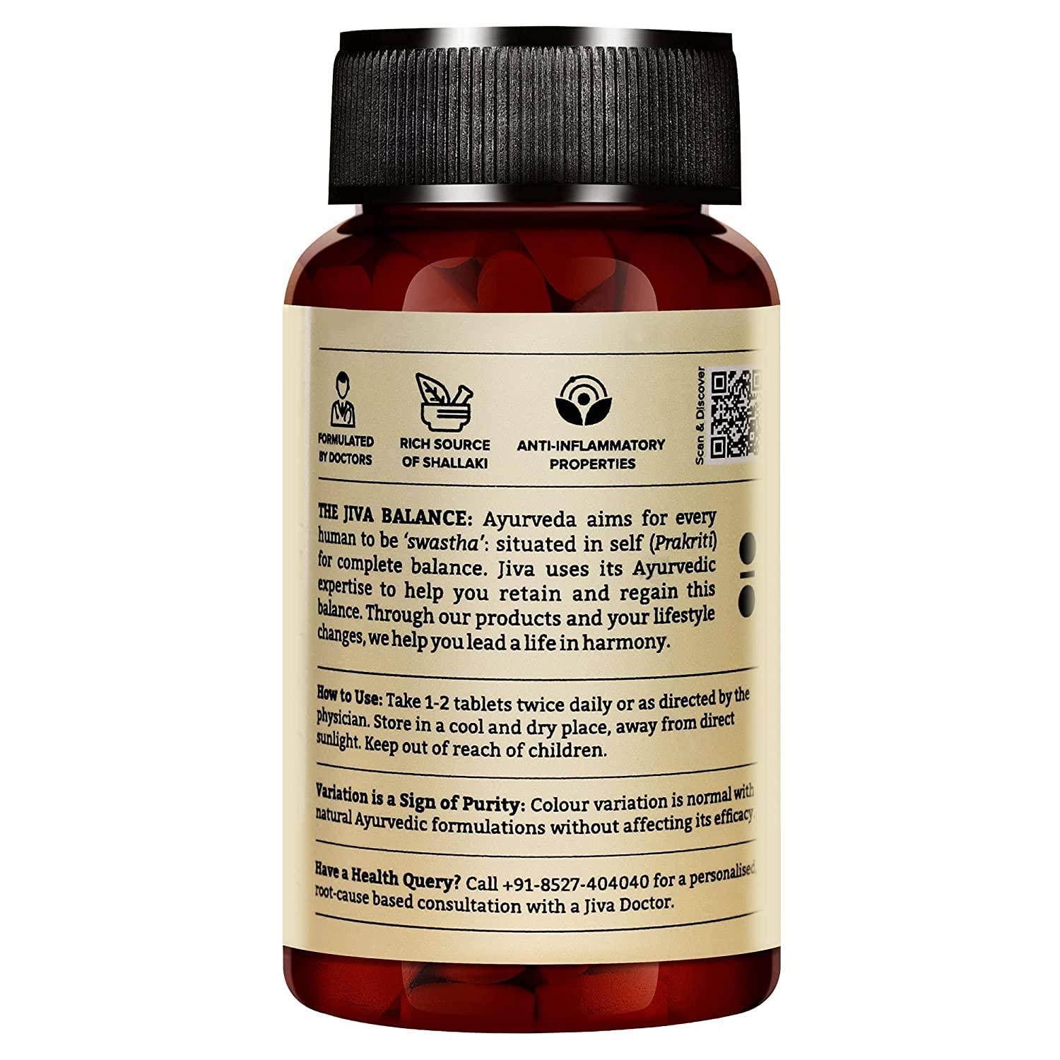 Jiva Jiva Pain Calm Tablet 500mg 240 Tablet Natural Pain Reliever - 120 Tablet (Pack of 2)