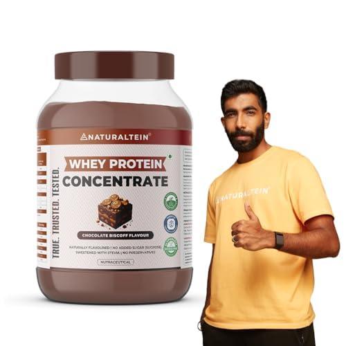 NATURALTEIN NATURALTEIN 100% Natural Whey Protein Concentrate Chocolate Bis coff (21.1 G Protein)